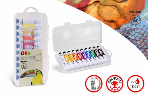 Picture of OIL PAINT SET 10 TUBES X18ML